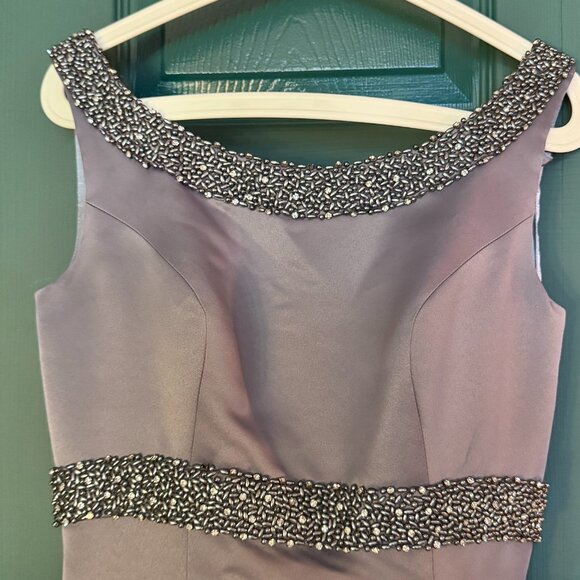 Grey satin ball gown, truly epic! Drunk purchase, my regret, your win! - Picture 2 of 11